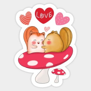 Love Chipmunk Sticker